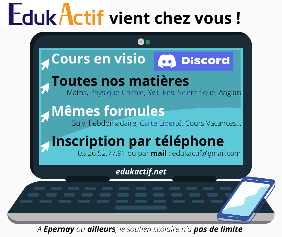 Cours en visio Eduk Actif avec Discord