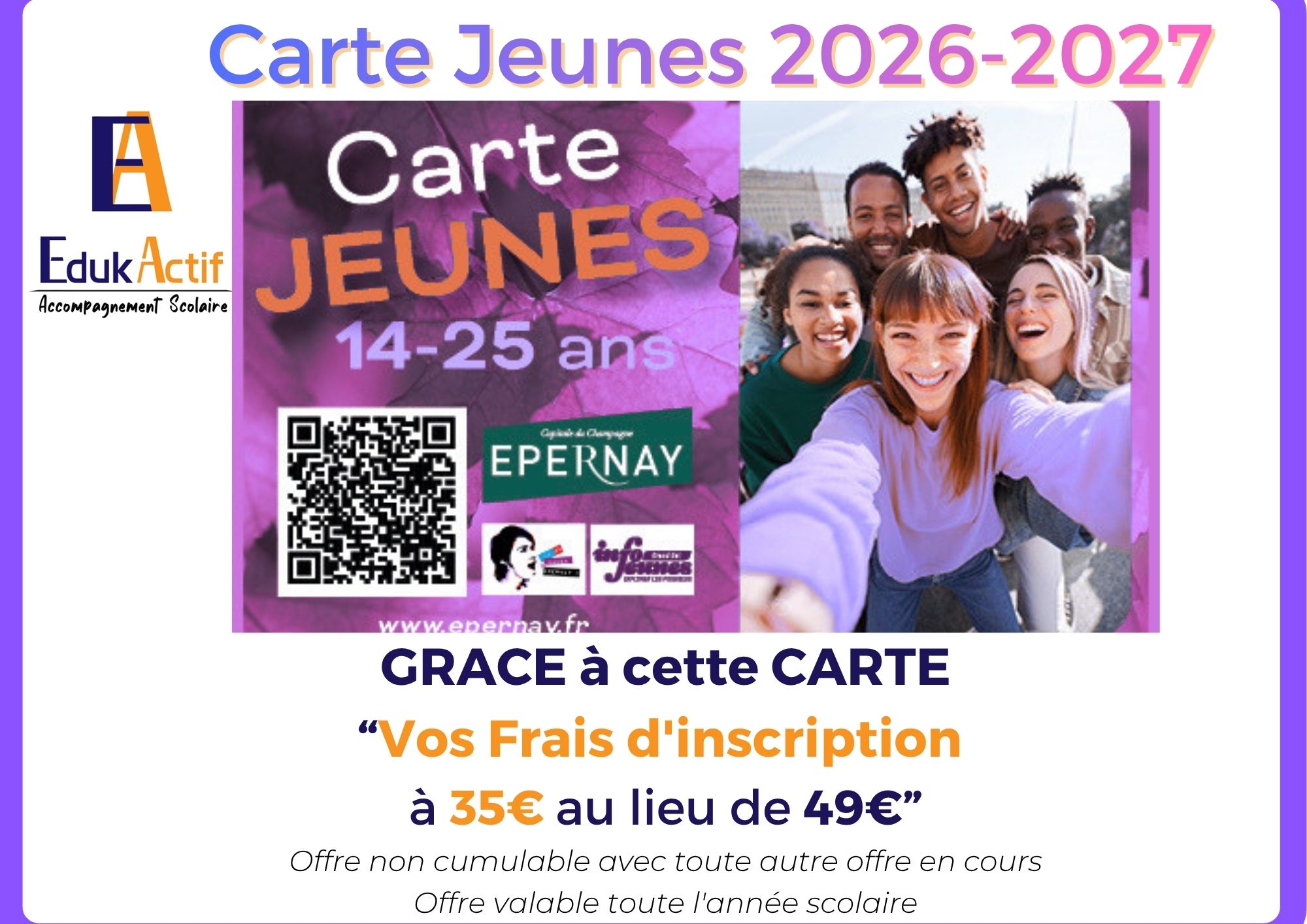 Carte Jeunes Eduk Actif 2026 2027